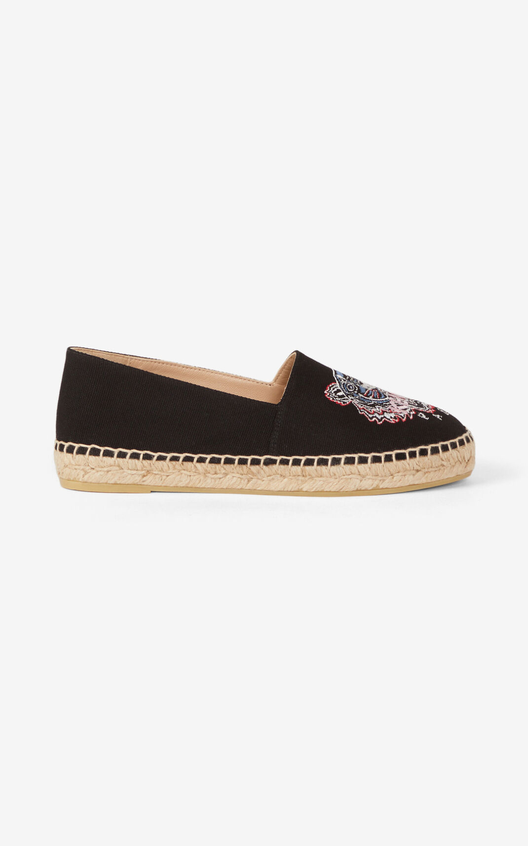 Espadrille Kenzo Femme Tiger Toile Noir HVYPU-9308